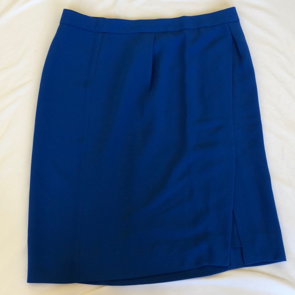 J. Crew Bright blue pencil skirt